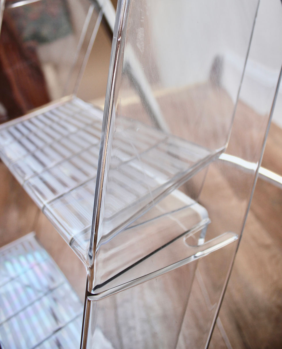 Thumbnail: Vintage Kartell Transparent Upper 2000 Stepladder by Alberto Meda and Paolo Rizz