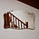 Thumbnail: Vintage Frameless Wall Mirror with Bevelled Edge and Chain