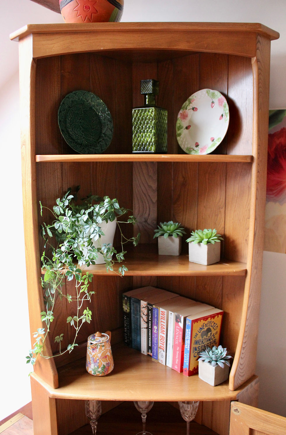 Thumbnail: Ercol Windsor Tall Corner Cabinet/Drinks Cabinet/Display Unit