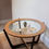 Thumbnail: Vintage Mid Century Astro Style Teak and Glass Circular Coffee Table