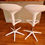 Thumbnail: Pair of Vintage Kartell White and Chrome Spoon Stools by A Citterio