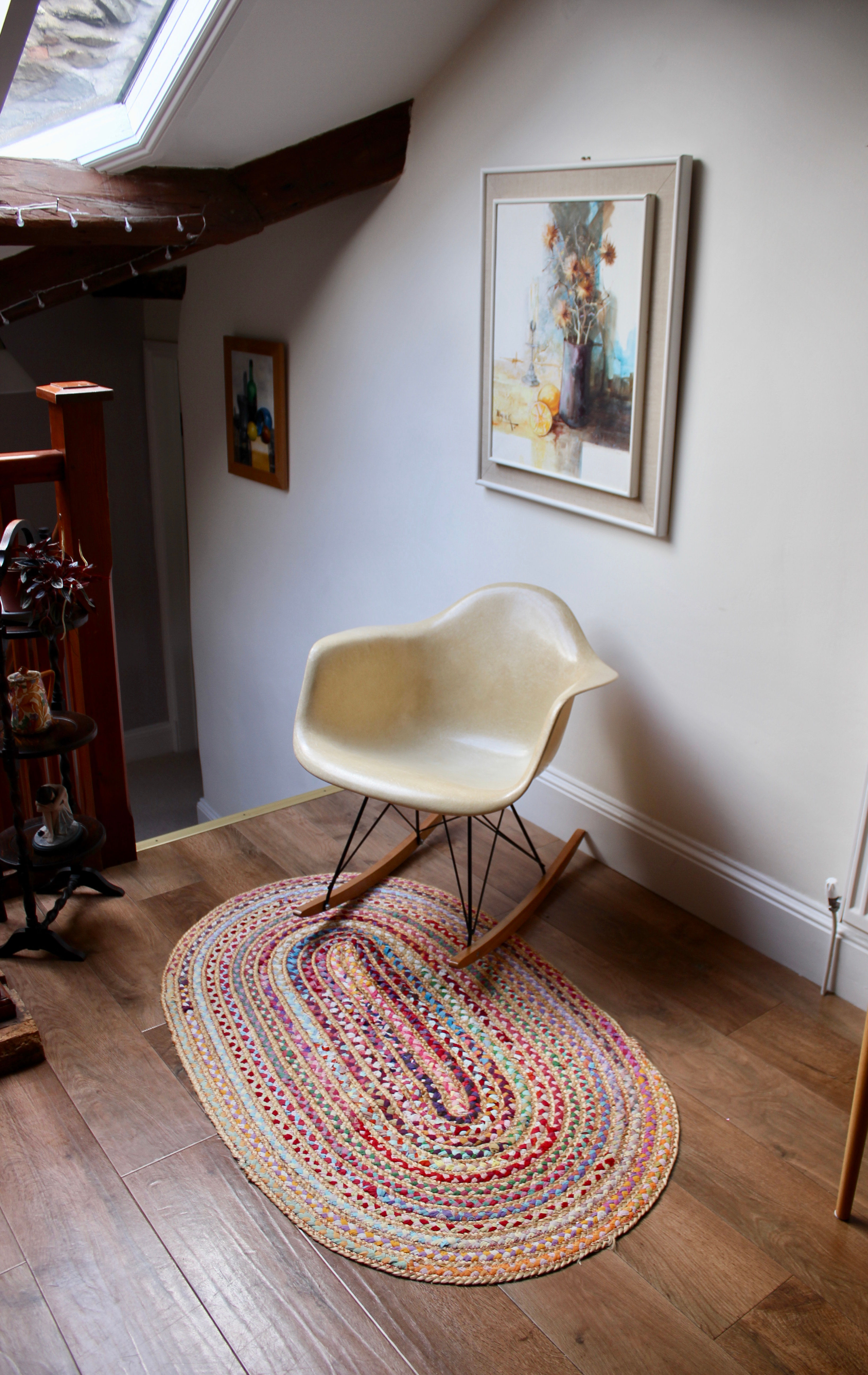 The Original 1950's Herman Miller Eames Parchment RAR Rocking Chair
