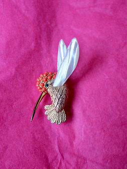 Marcel Boucher humming bird brooch