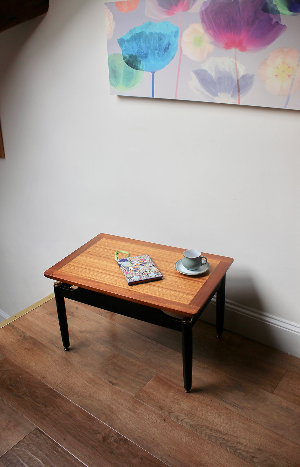 Thumbnail: Vintage G Plan E Gomme Coffee Table On Black Frame