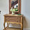 Thumbnail: Vintage Rattan Console Table and Mirror