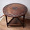 Thumbnail: Antique Oak Round Drop Leaf Revolving Side Lamp Table