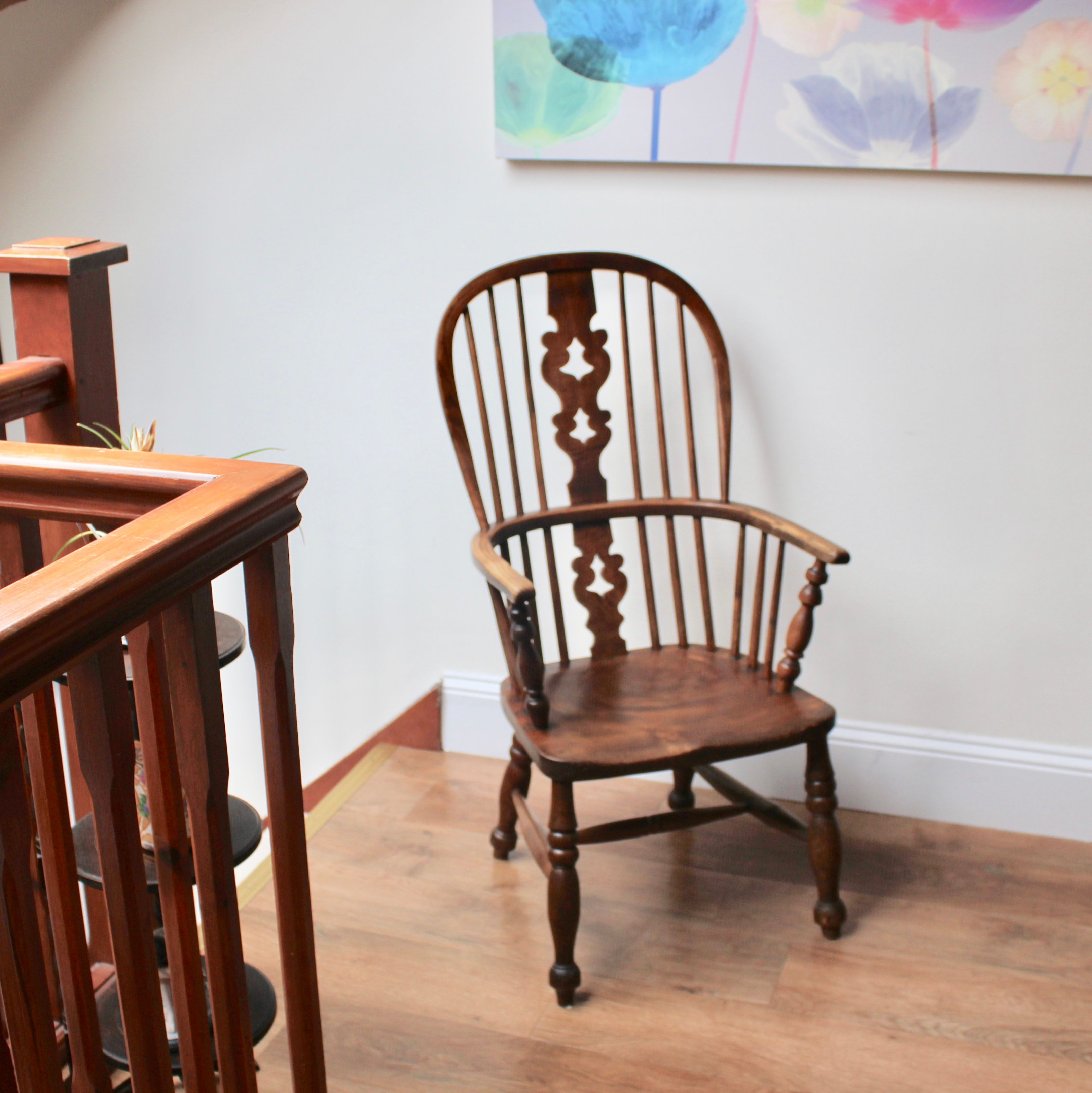 Antique Victorian Windsor Ash Chair