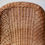 Thumbnail: Vintage Mid Century Wicker High Backed Basket Chair