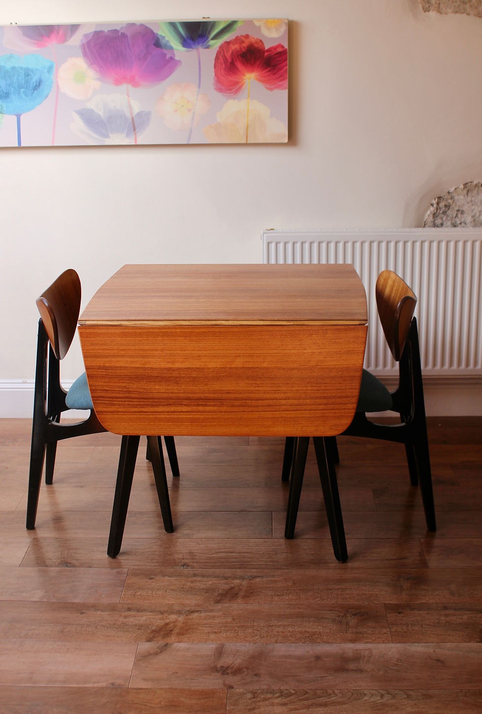 Thumbnail: Restored G Plan Dining Set Including 4 Re-upholstered Butterfly Dining Chairs
