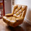 Thumbnail: Vintage Leather Tetrad Nucleus Swivel Armchair