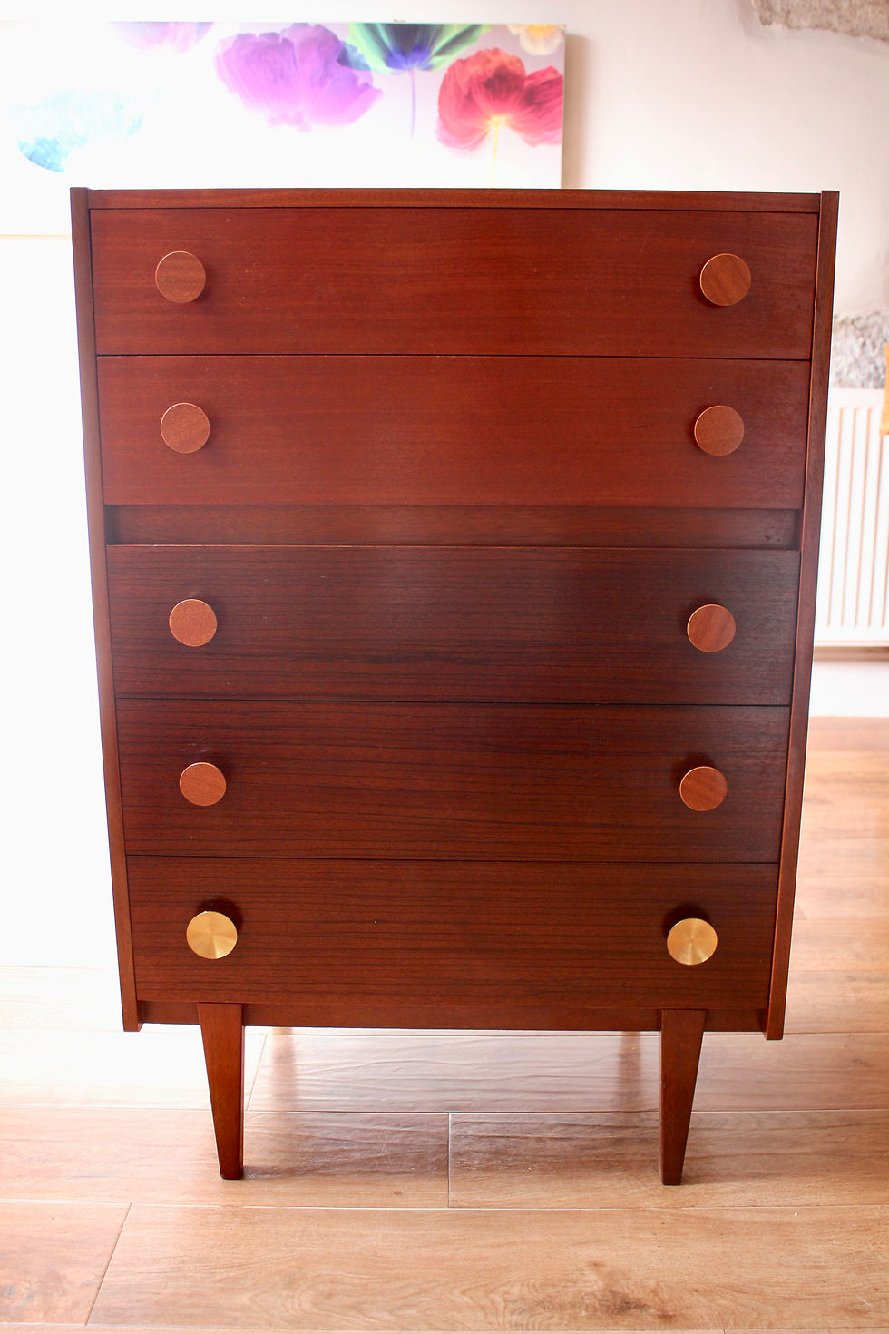 Thumbnail: Mid Century Chest of Drawers by British Maker Castle