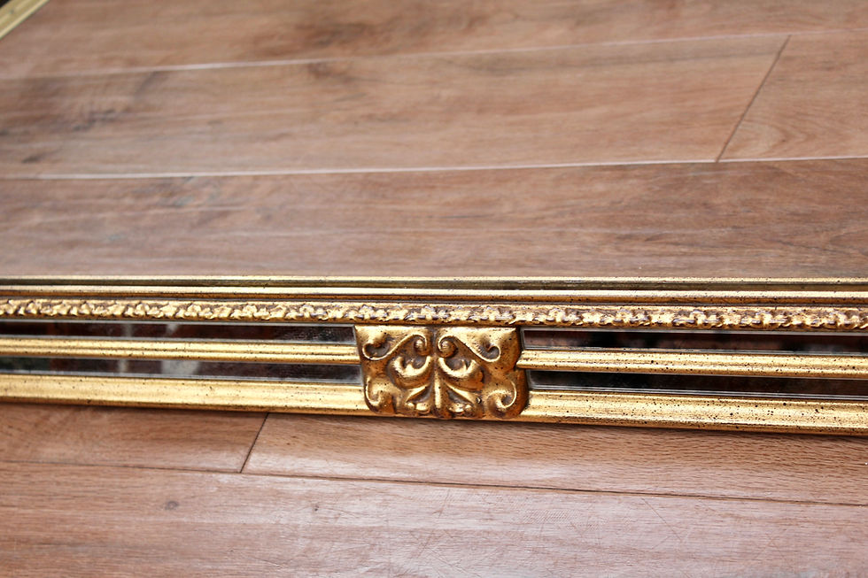 Thumbnail: Large Vintage Giltwood Overmantel Wall Mirror by Deknudt, Belgium