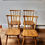 Thumbnail: Set of 4 Vintage Ercol 391 'Flying Back' Dining Chairs