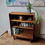 Thumbnail: Mid-century Teak Glass-fronted Display Drinks Cabinet