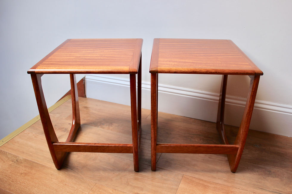 Thumbnail: Mid Century G Plan Style Teak Coffee Table and Two Nests