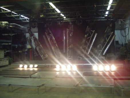 stage light rig setup