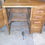 Thumbnail: Solid oak typewriter desk front view showing drawers and storage compartment