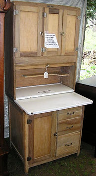 Narrow Hoosier Cabinet (After Restoration)