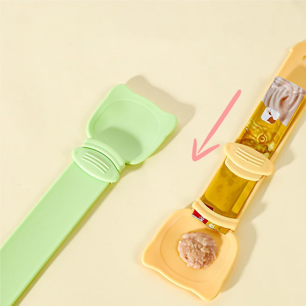 Thumbnail: 3-Piece Cat Treat Feeder & Squeeze Spoon Set