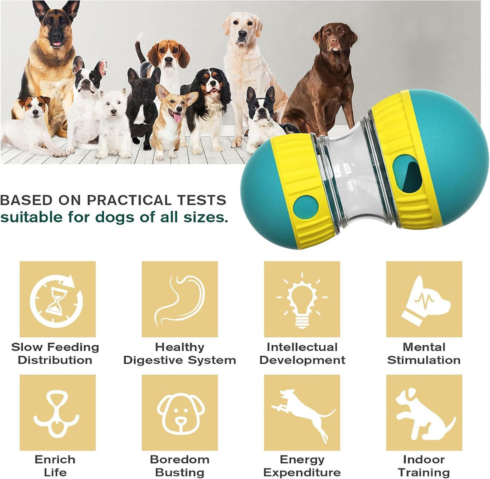 Thumbnail: Dog Puzzle Toy Adjustable Treat Dispensing Ball Food