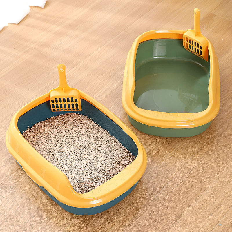 Thumbnail: Home Style Cat Litter Box with Shovel and Supplies
