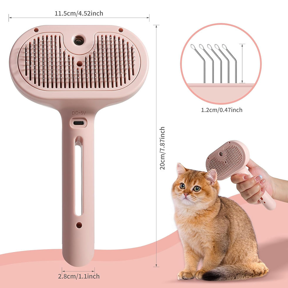 Thumbnail: Fresh Fur Shower Brush, 3 in 1 Pet Steam Brush