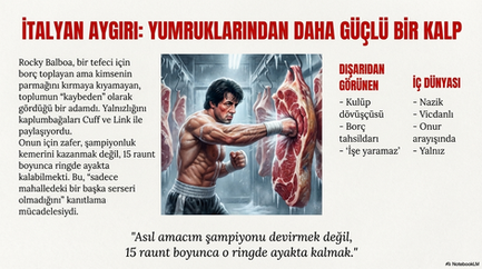 Rocky Balboa karakter analizi: Dışarıdan sert bir boksör, içeriden ise onur arayan nazik bir kalp.