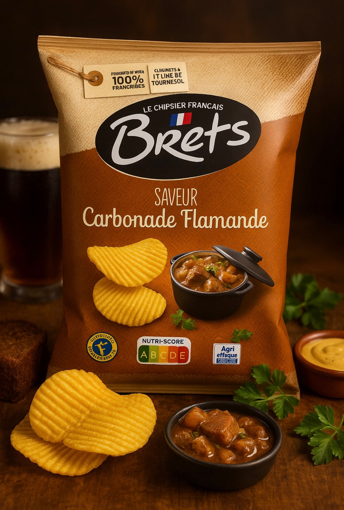 Chips Brets saveur Carbonade Flamande (x1)