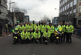 Group picture of blood bike south volunteers