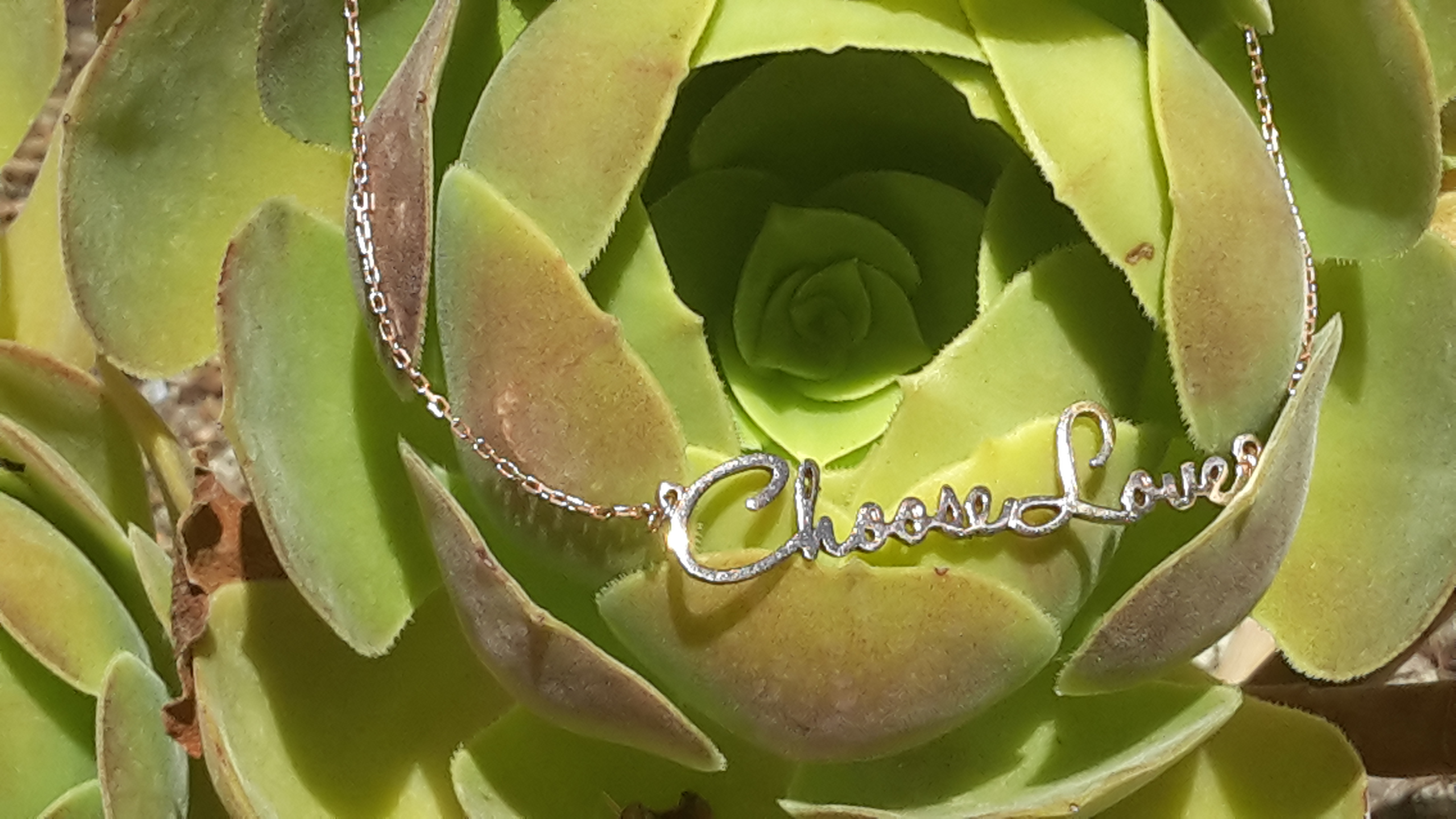 Choose Love Necklace - Green