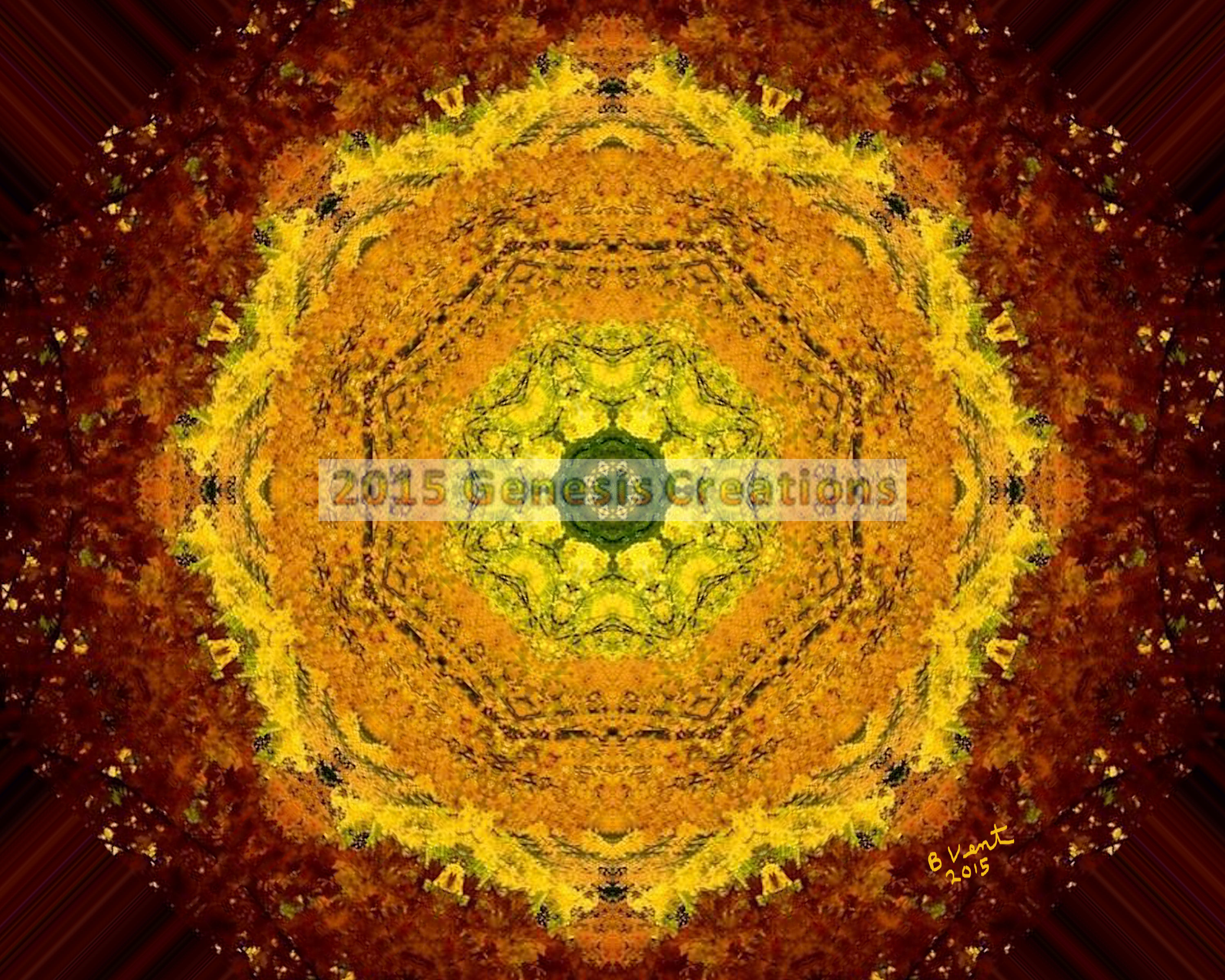 Autumn Sunrise signed by Bonnie Vent