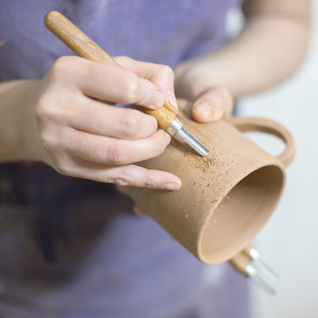 Pottery Hand Carving