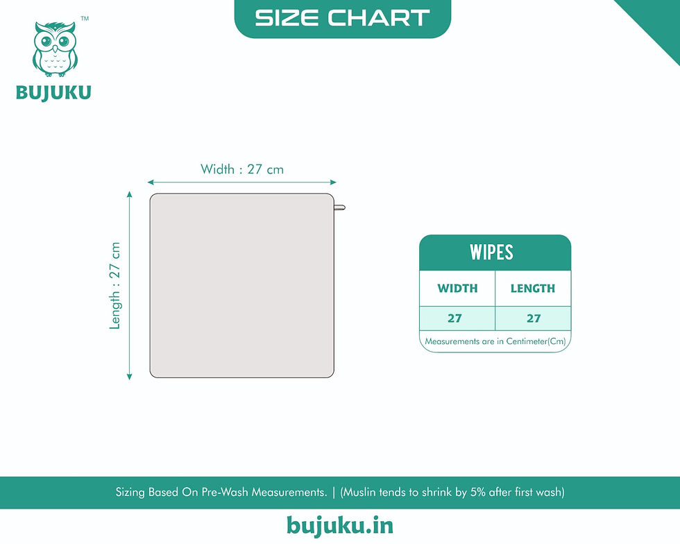 Thumbnail: Muslin Baby Face Wipes 3 Layer - 100% Cotton - Yellow Beey
