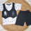 Thumbnail: Half Sleeve Top & Shorts Set - BkCutey