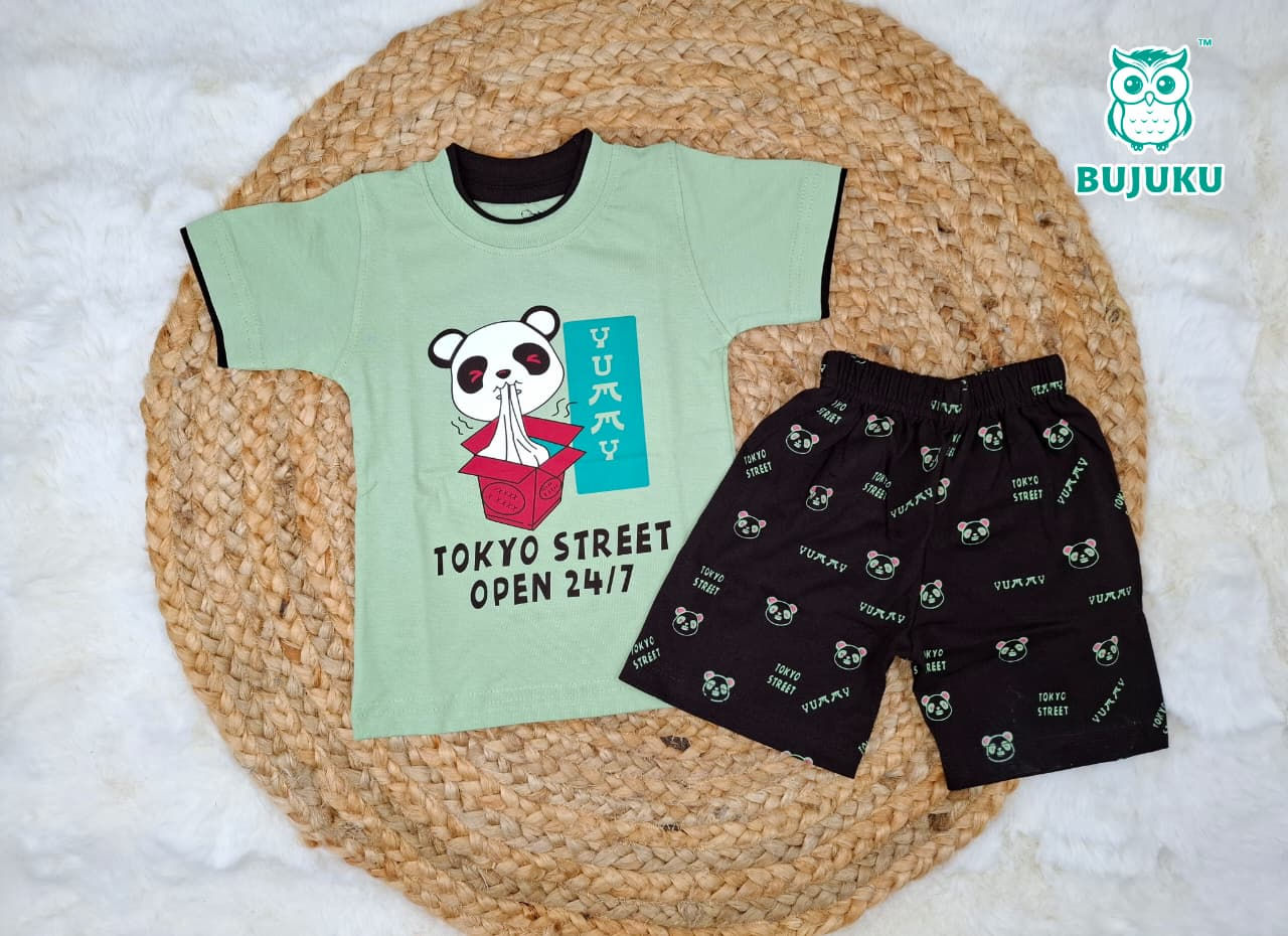 Half Sleeve Cotton Top & Shorts Set - GToky
