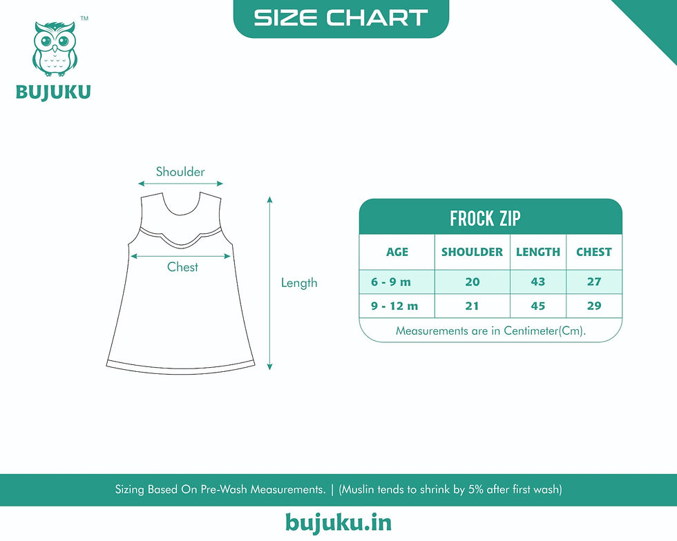 Thumbnail: Muslin Frock Zip - Flowy - 100% Cotton
