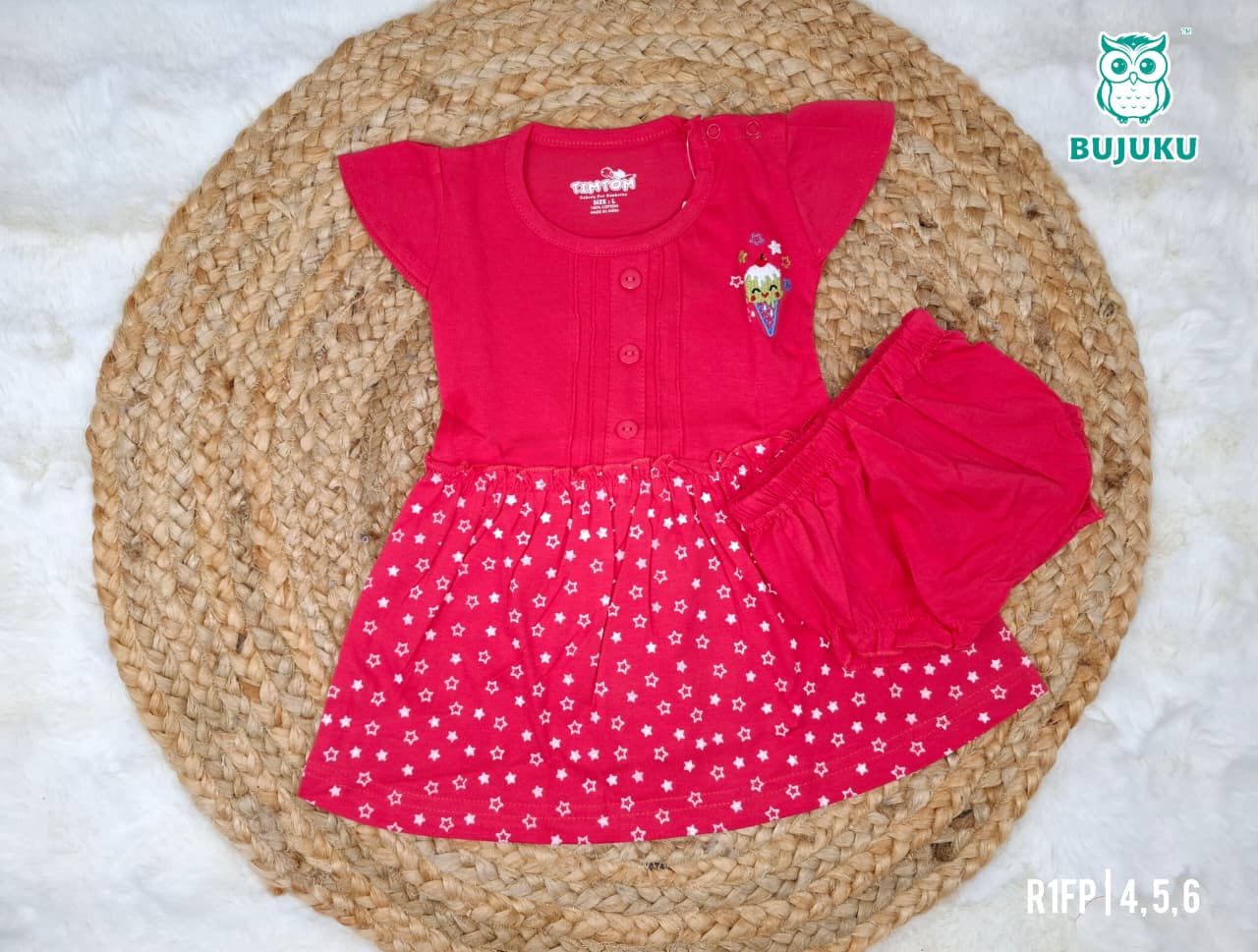 Infant Girls Frock Top with Brief Set - PStar