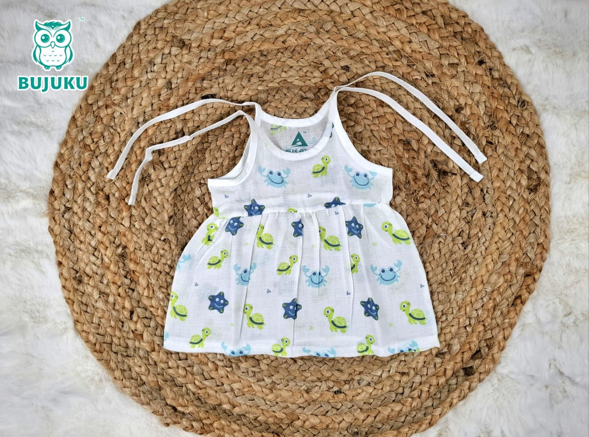 Muslin Knot Frock - Torty - 100% Cotton