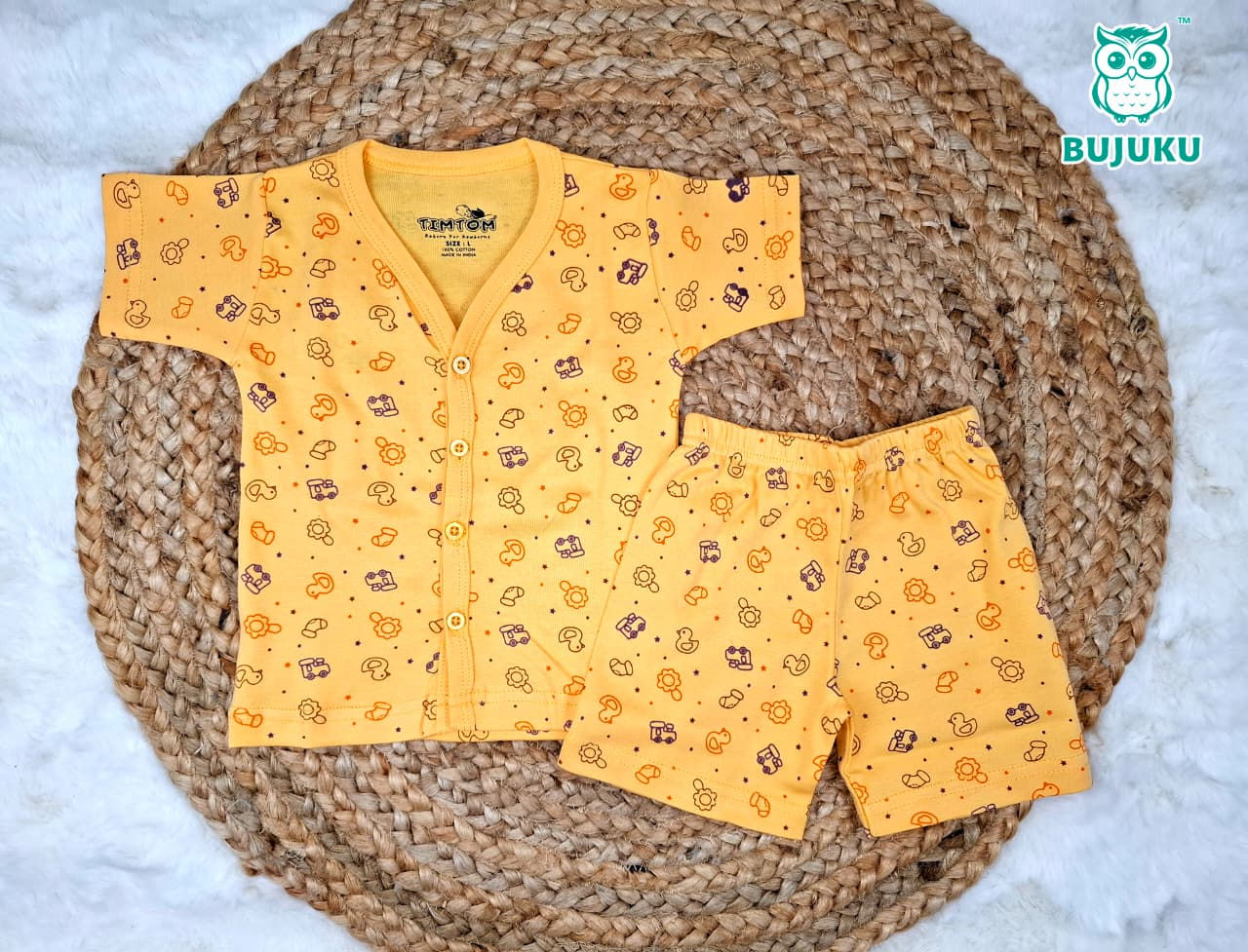 Half Sleeve Cotton Co-Ord Set - YDucky