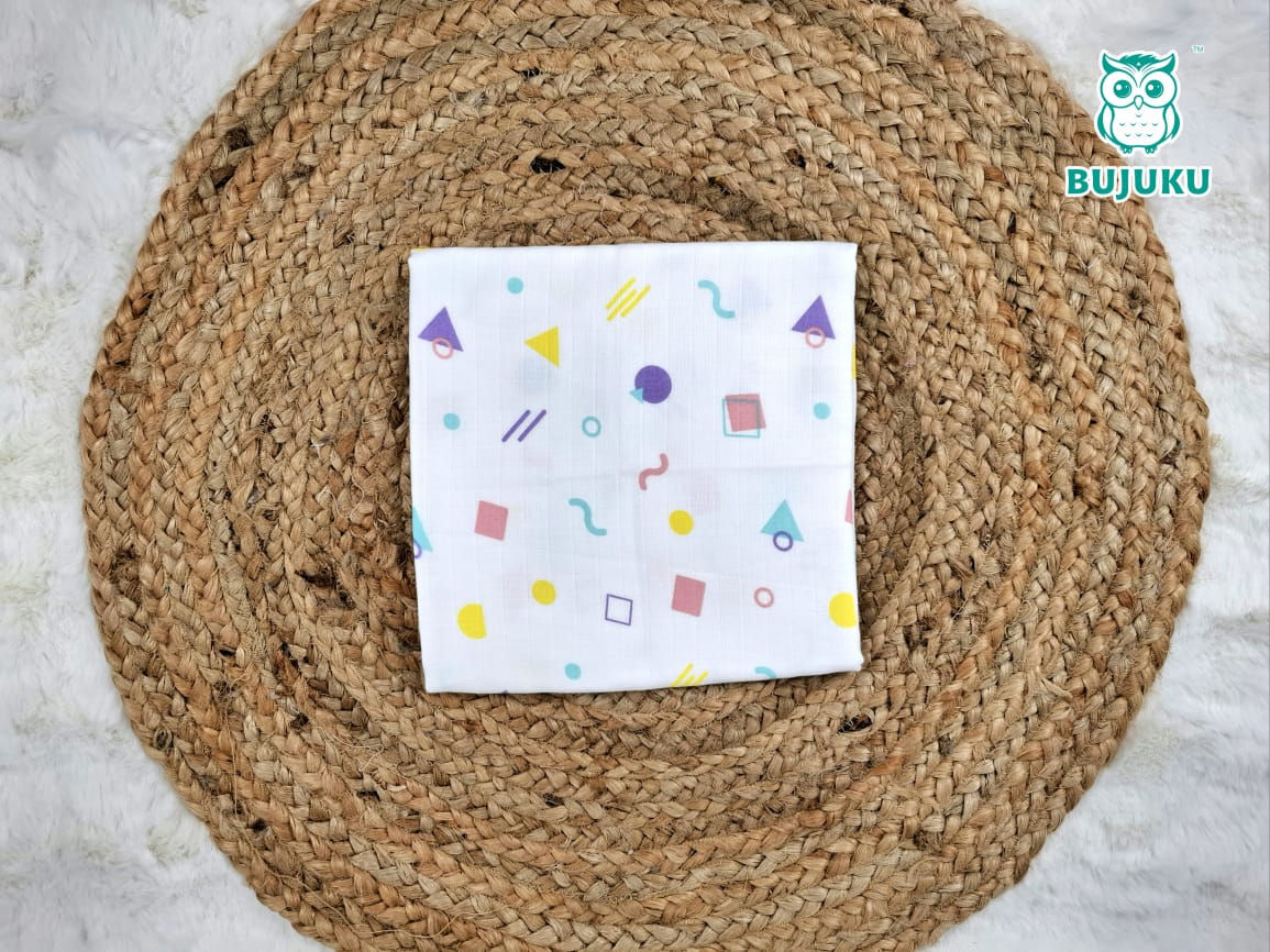 Muslin Hooded Towel for Newborn Baby - 2 Layer 100% Cotton - Symboly