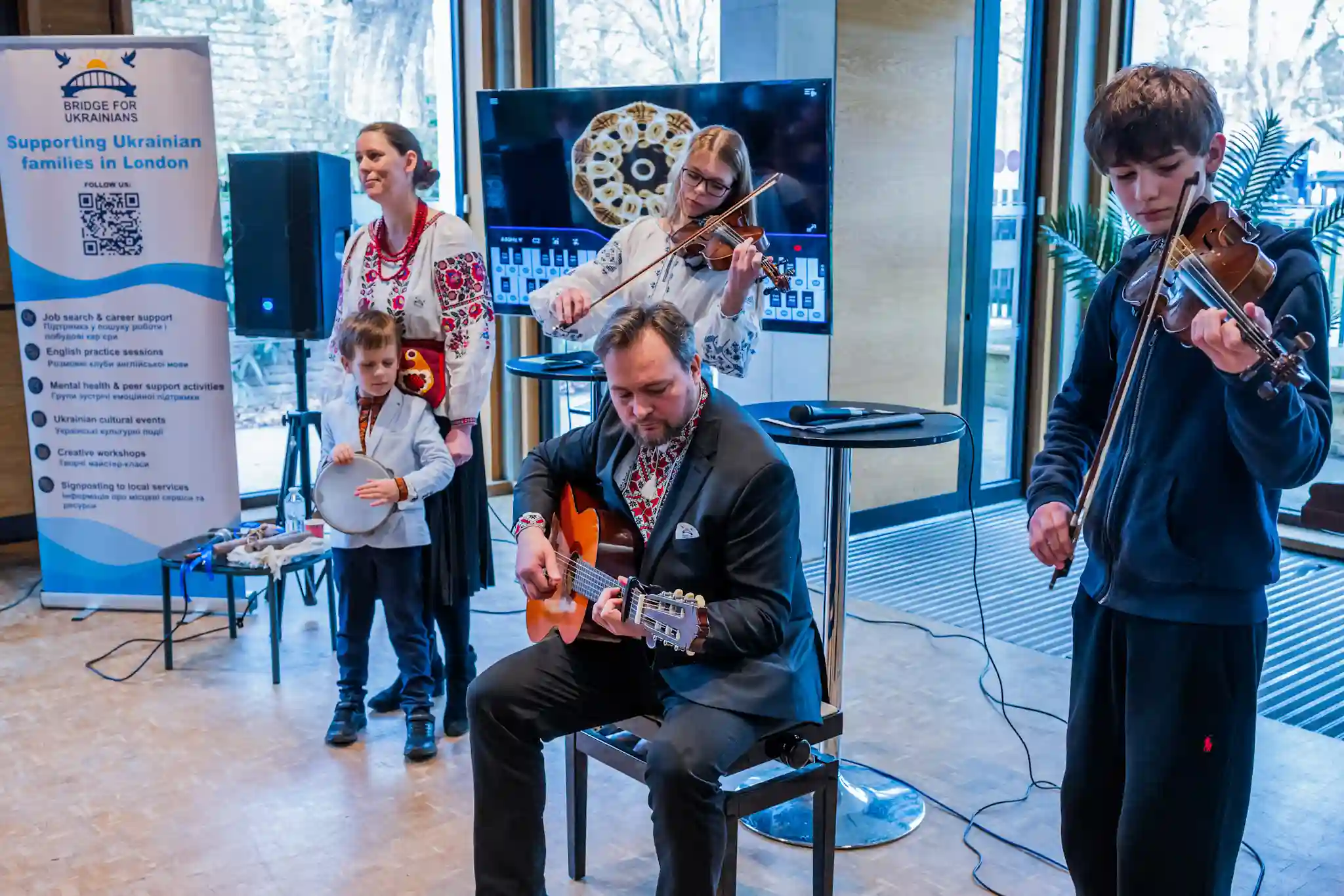A performance by the Stelmakh family ensemble