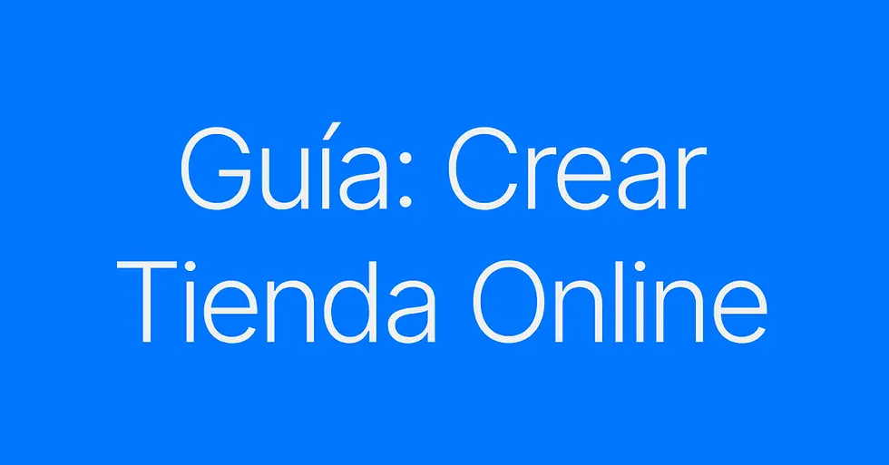 Guia para crear una tienda online en 2025