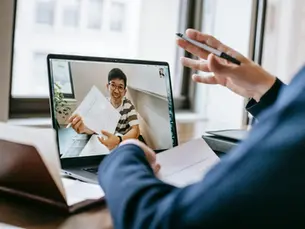 Student studying for KIRA access.