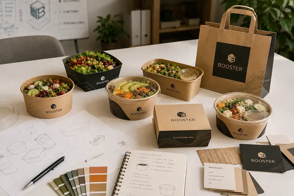 Personalización de envases para ensaladas