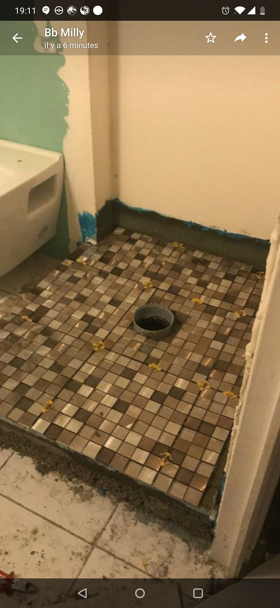 Miniature : Pose de mosaïque ou de petits carreaux décoratifs