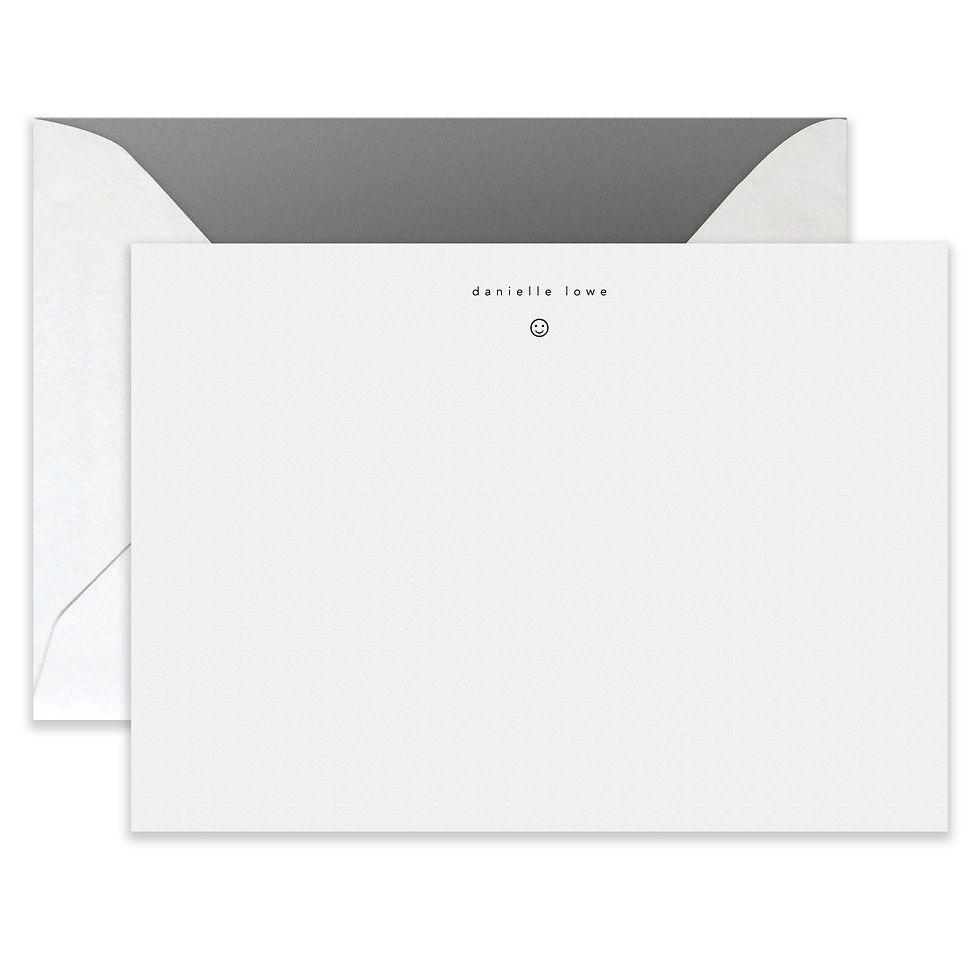 Thumbnail: Letterpress Smiley Card