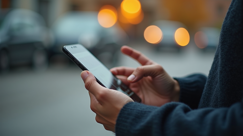 Close-up view of a smartphone displaying social media engagement