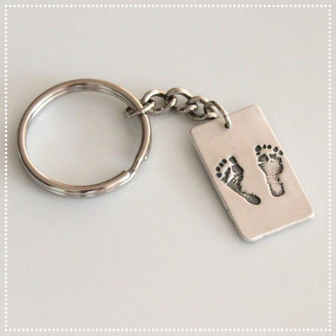 Rectangle Footprint Keyring