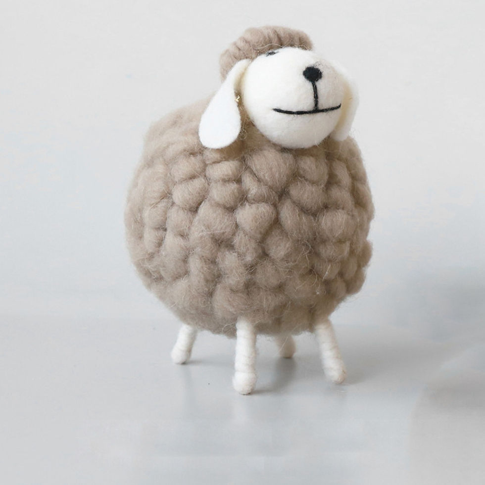 Thumbnail: Crafts Festival Party Supplies Birthday Wool Felt Sheep Miniatures Desktop Decor