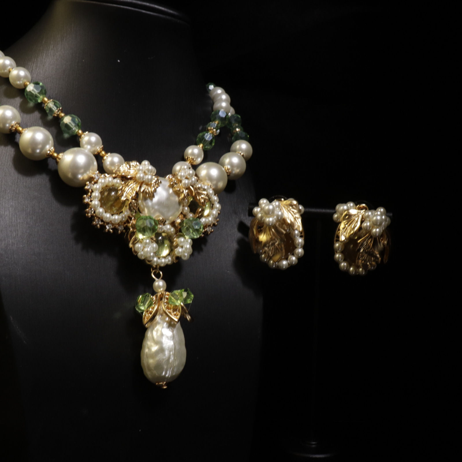 Middle Ancient Jewelry suit Baroque Water Drop vintage Court Style Elegant Retro